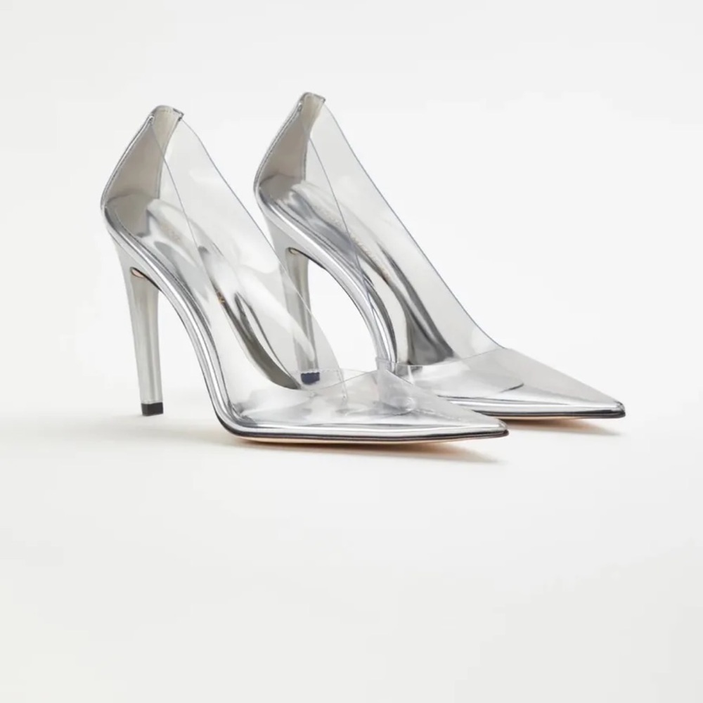 Size 10, cinder-f*cking-rella Good American heels, brand new